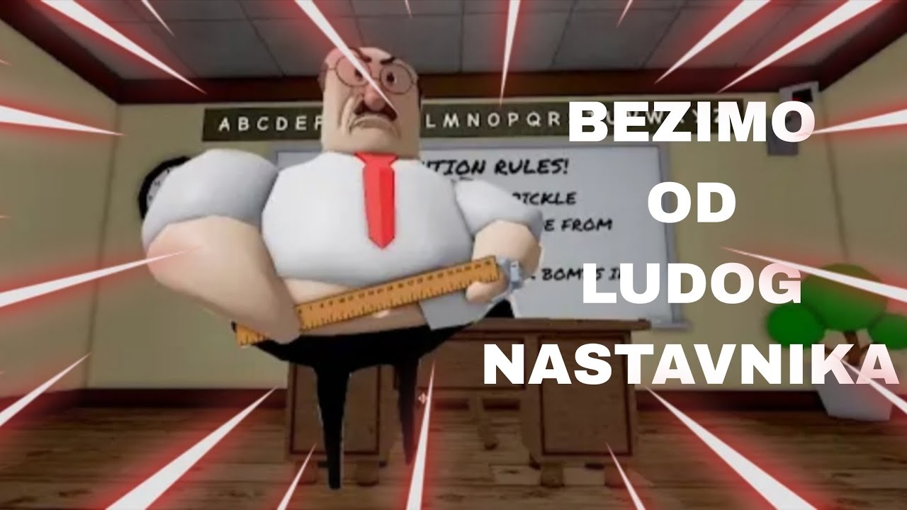 BEZIMO OD LUDOG NASTAVNIKA!!!|ROBLOX BALKAN
