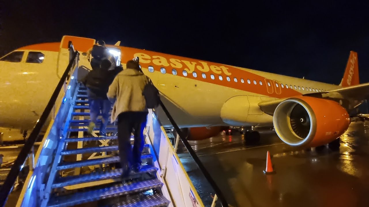 Easyjet Airbus A319 / A320 Flight Birmingham To Enfidha-Hammamet Tunisia