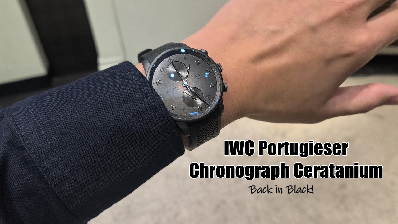 IWC Portugieser Chronograph Ceratanium - Back in Black!