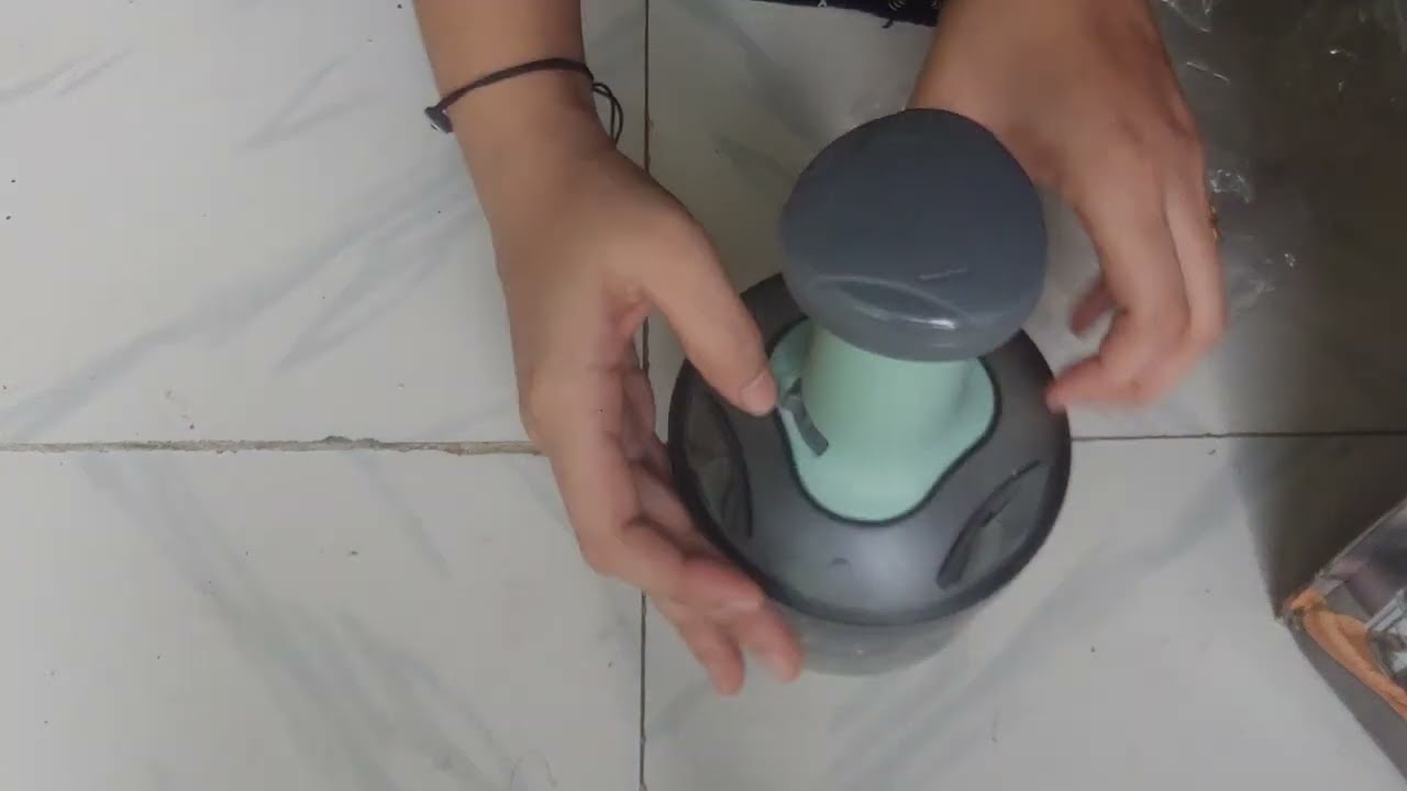 Food Chopper 900ml Odia Review, Steel Large Manual Hand-Press Vegetable Chopper Mixer Cutter