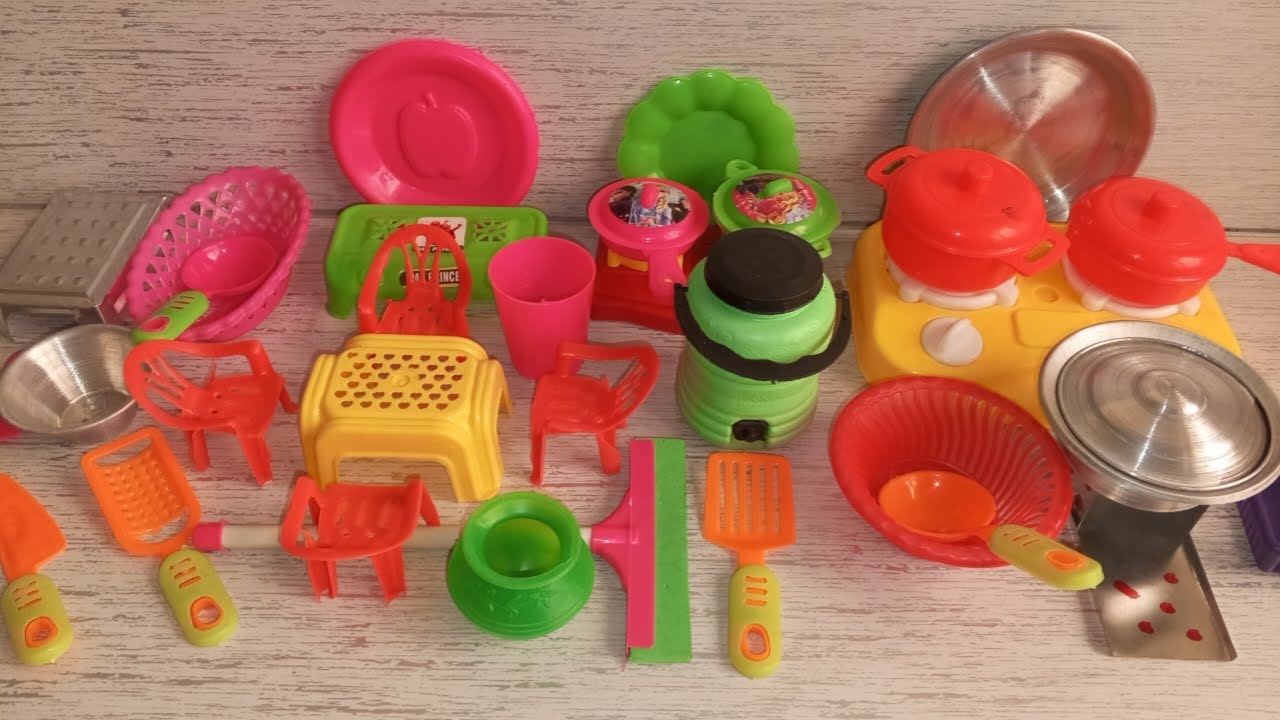 ‎6:37 Minutes Satisfying with Unboxing Hello Kitty Kitchen Set | How to set Baby Kitchen Set ‎