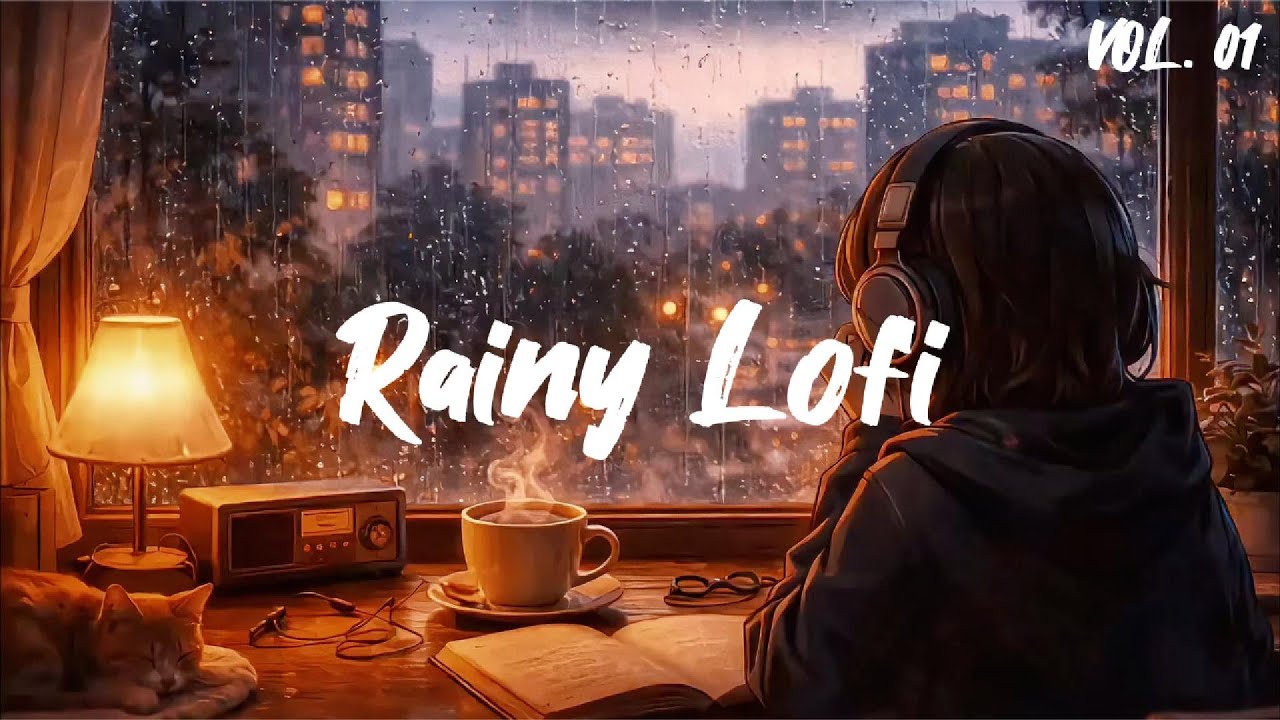 [Playlist] 아무 생각 없이 틀어두기 좋은 잔잔한 피아노 로파이 | 집중용 배경 음악 (1 Hour+) · Rain Sounds + Lofi · VOL.01