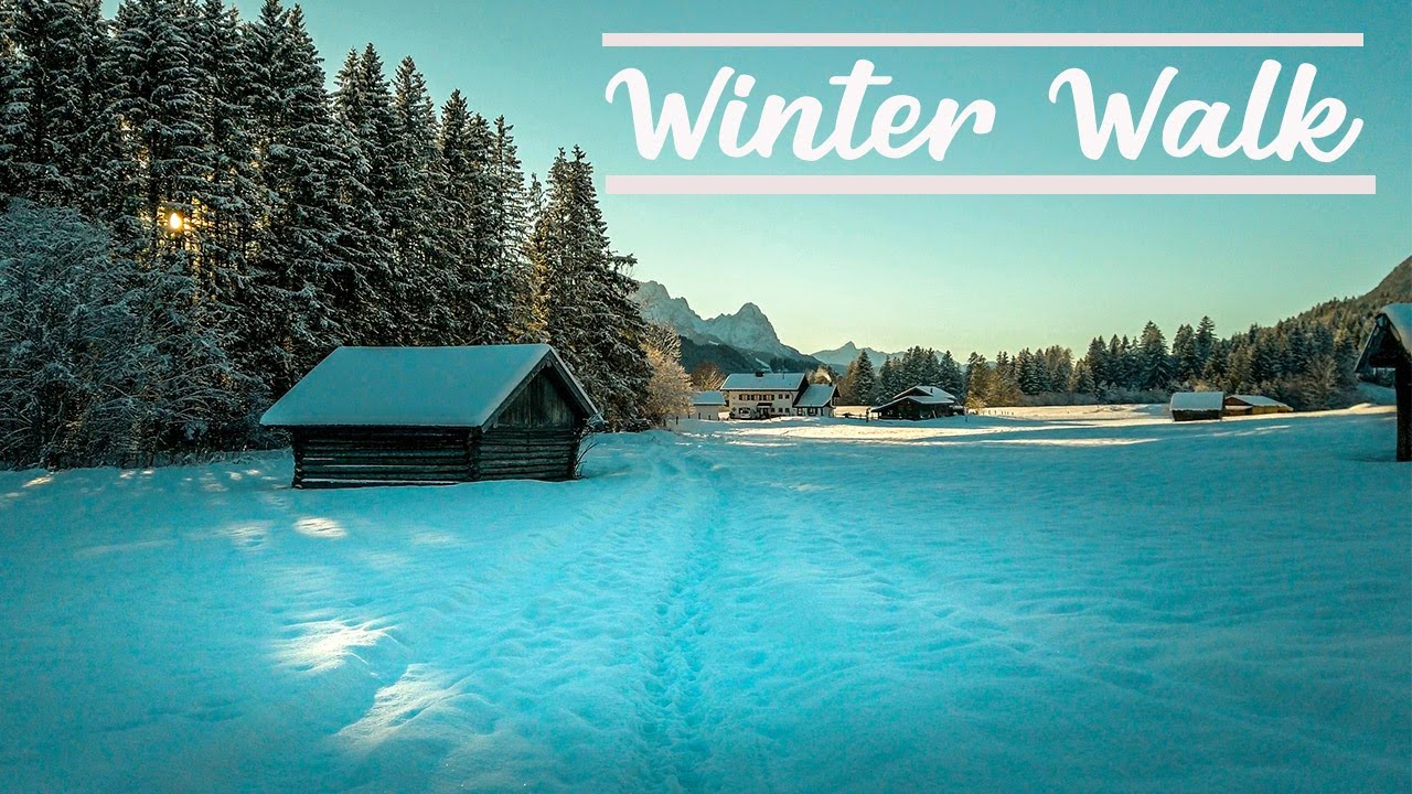 Virtual Walking in Winter Wonderland 4K - Kr&uuml;n Geroldsee
