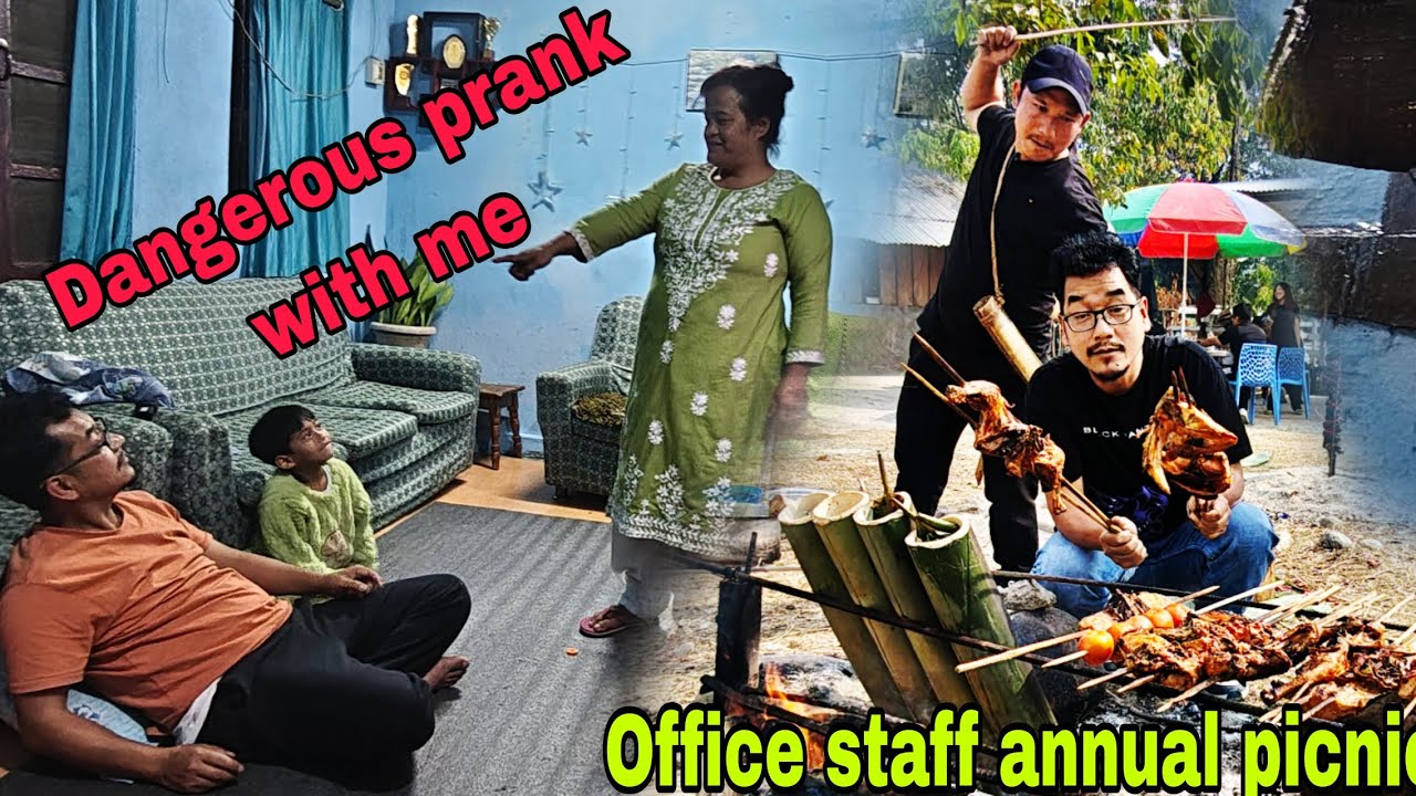 My 2 wives dangerous prank with me😱 Enjoy in staff annual picnic🧺