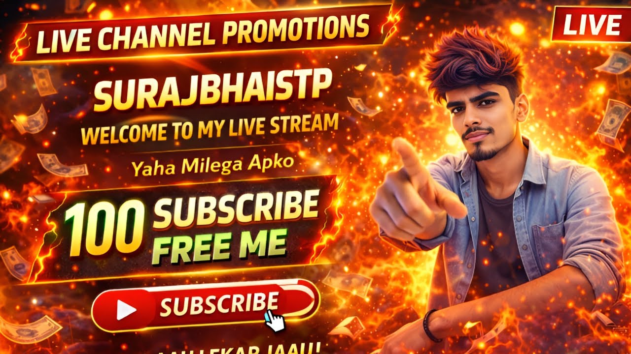 Live Channel promotion | Get Free Subscriber's | You Tube Tips |