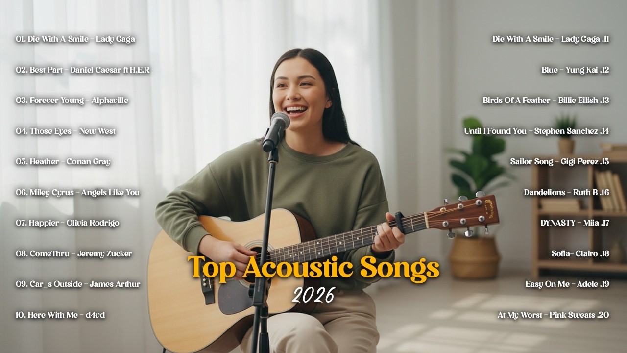 Top Acoustic Songs 2026 🌌🎵   Relax, Chill & Romantic Vibes