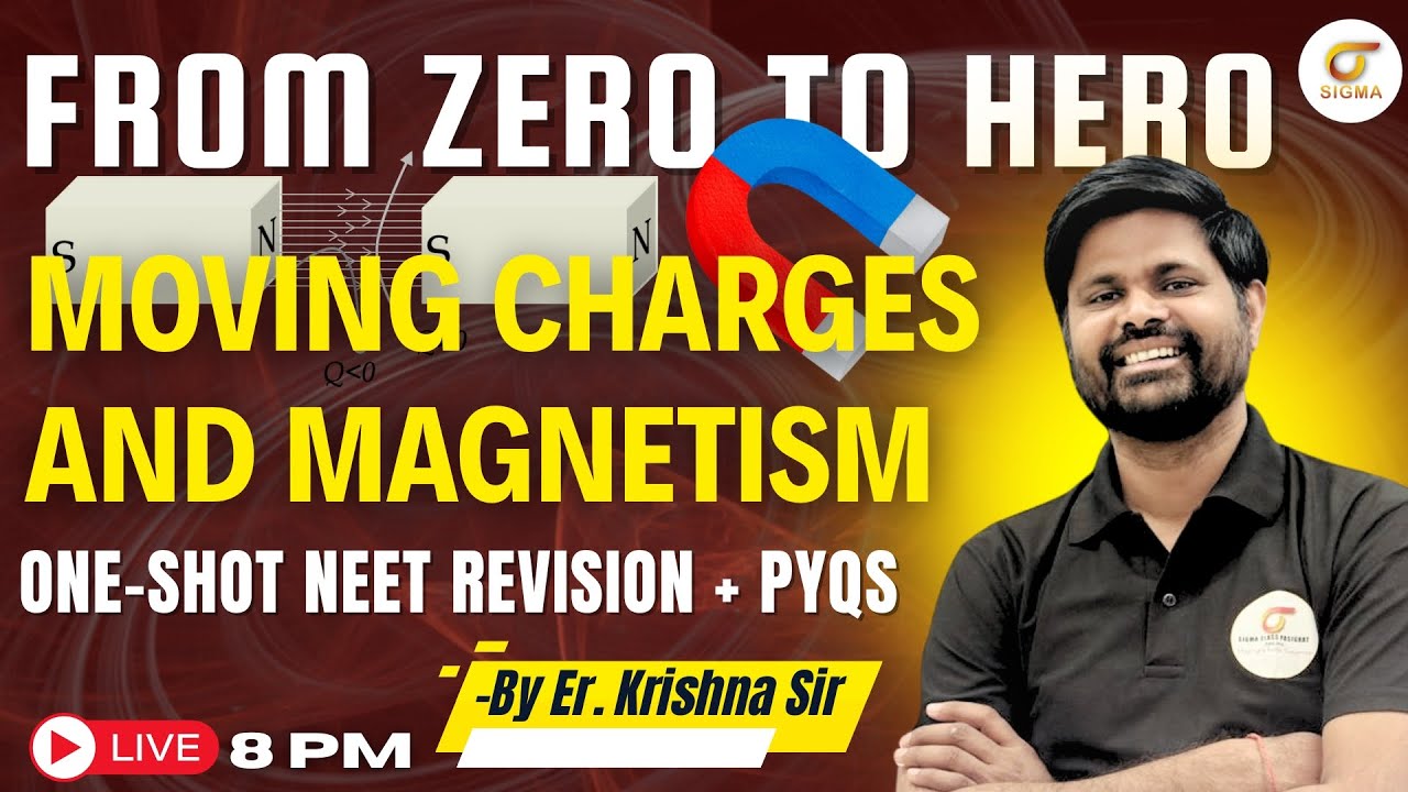 Moving Charges & Magnetism | NEET Physics Live Class 🔴 | Full Concepts + NEET Questions |