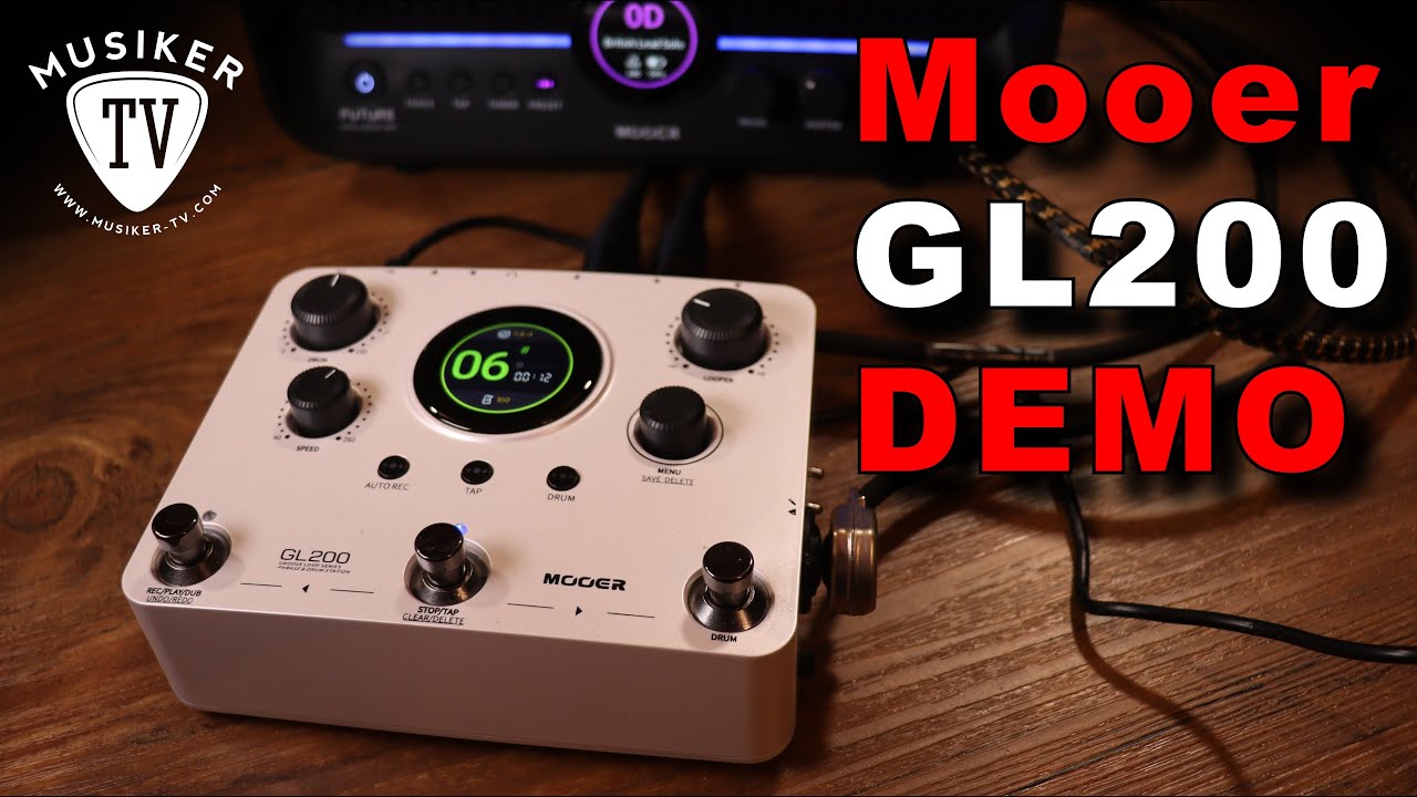 Mooer GL200 Groove Loop Series Phrase & Drum Station - Demo