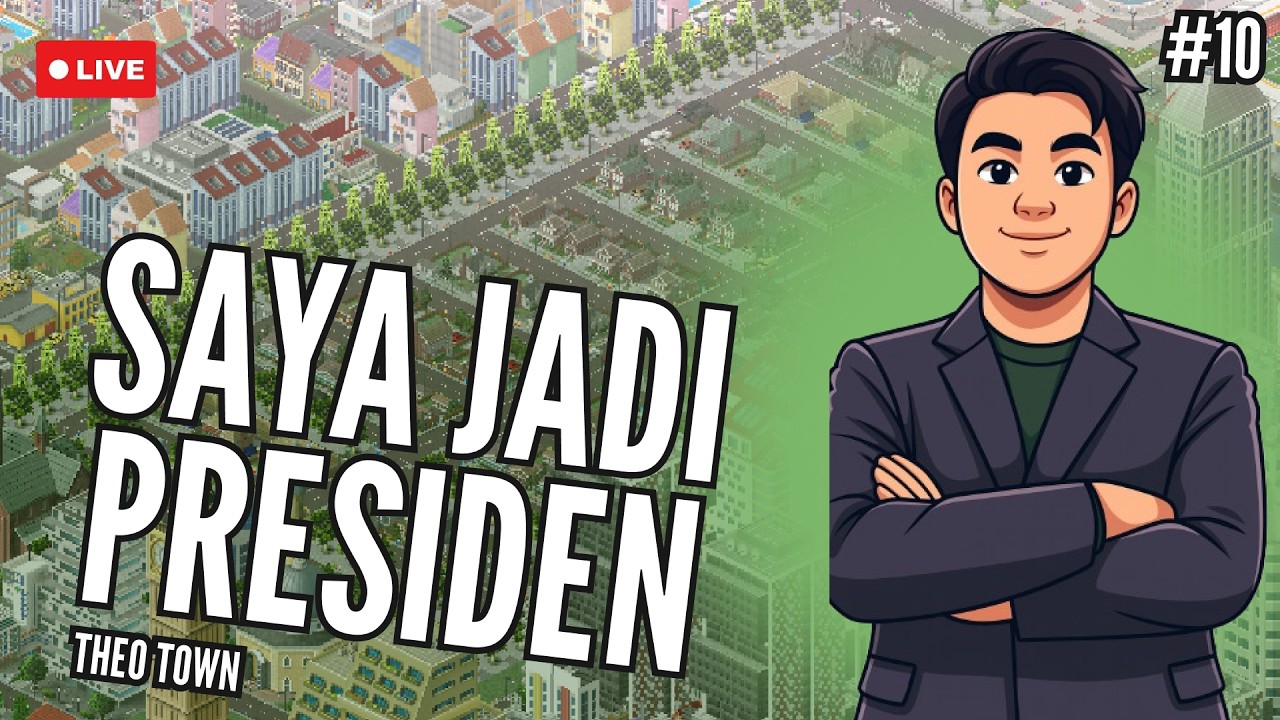 DAY 10 JADI PRESIDEN KIKIR PENGEN BANGUN KOTA DI BULAN| THEO TOWN INDONESIA