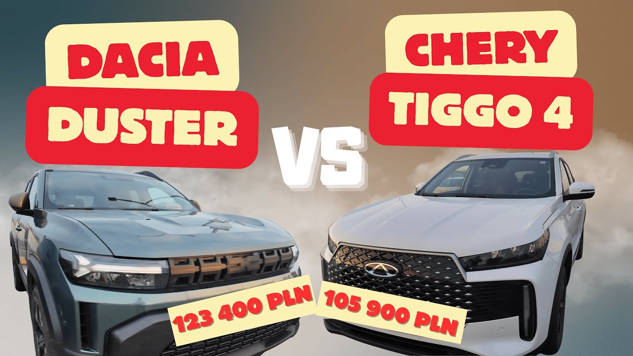 Chery Tiggo 4 HEV vs Dacia Duster HEV – czy nowy gracz z Chin ma sens? TEST i PORÓWNANIE