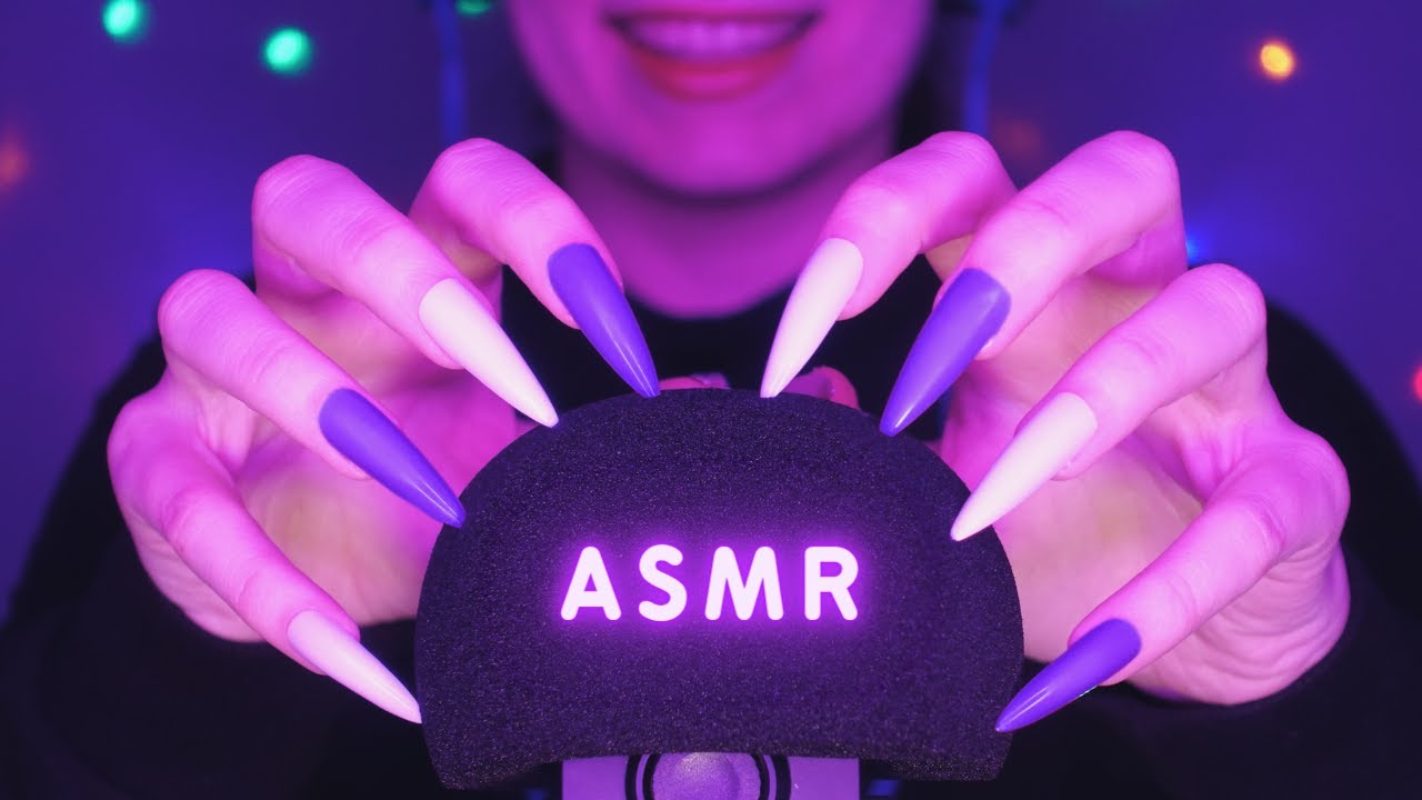 ASMR Mic Scratching - Brain Scratching with 50 DIFFERENT MICS🎤 Covers & Nails 💜 No Talking for Sleep