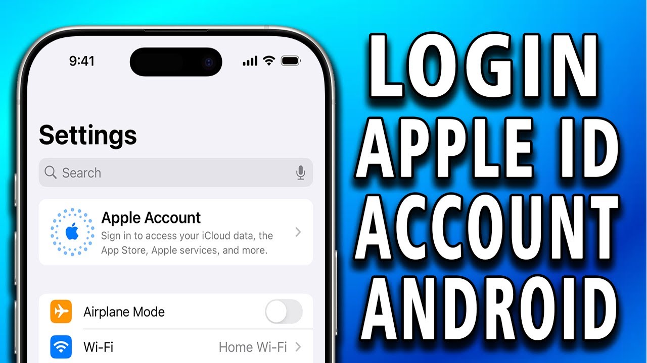 How to login to your Apple ID account on Android