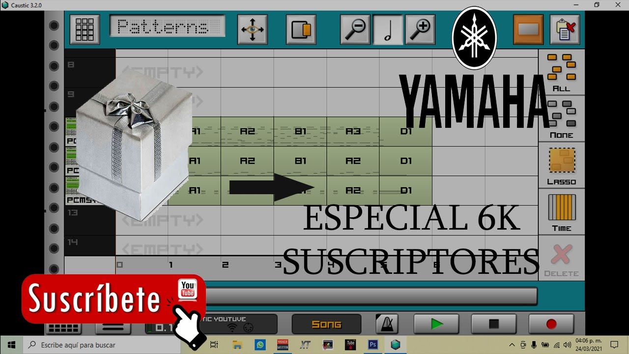 CREAR RITMO EN CAUSTIC 3 Y STYLE WORKS 2000 PARA TECLADOS YAMAHA-ESPECIAL 6K-RITMO GRATIS