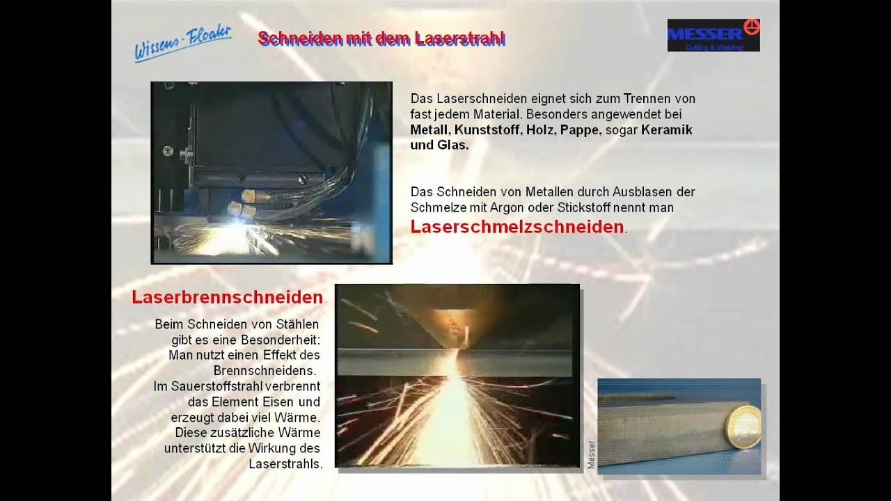 Metalle schneiden mit dem Laserstrahl - Wissensfloater 20