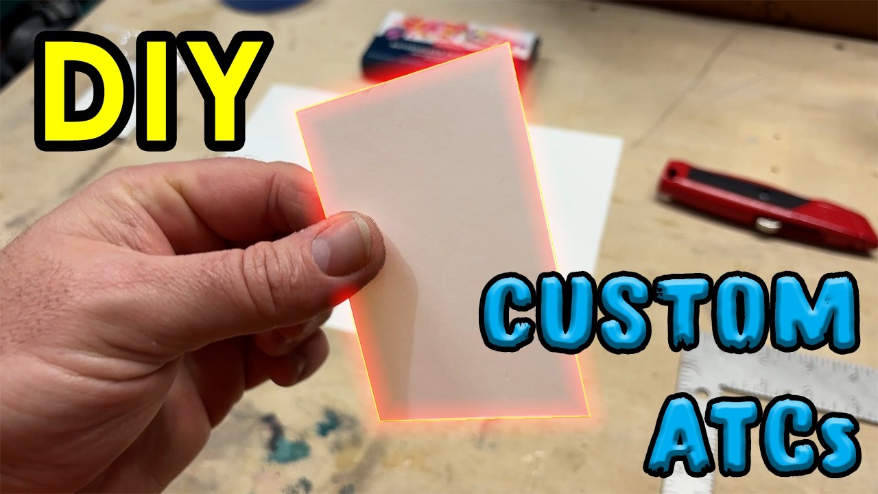 STOP Buying ATCs! DIY Custom Watercolor Cards (Easy Cutting & Prep)