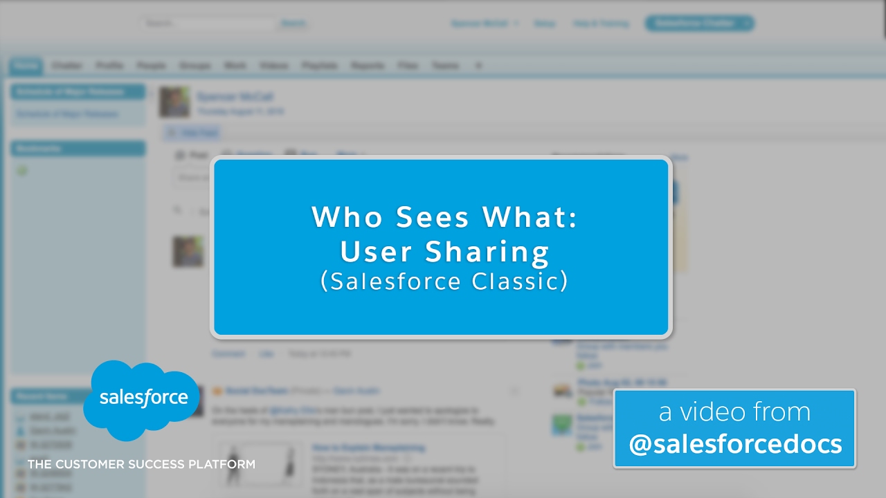Who Sees What: User Sharing (Salesforce Classic) | Salesforce