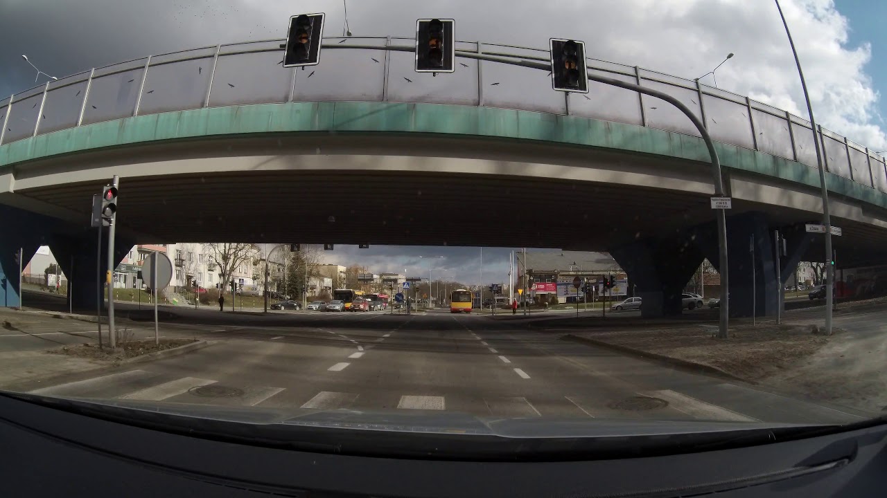 4k jazda samochodem po Kielcach Kielce ---  driving Kielce PL