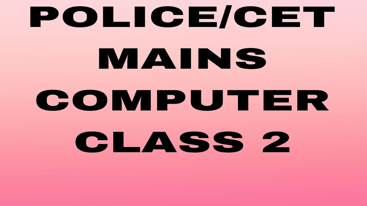 Computer terminology part-2 for all technical/non-technical hssc cet mains exam