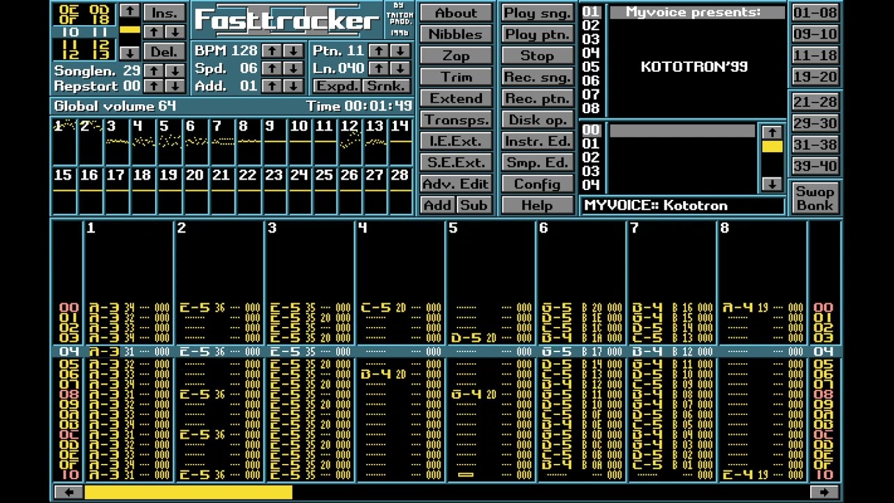 Kototron by Myvoice (FastTracker 2)