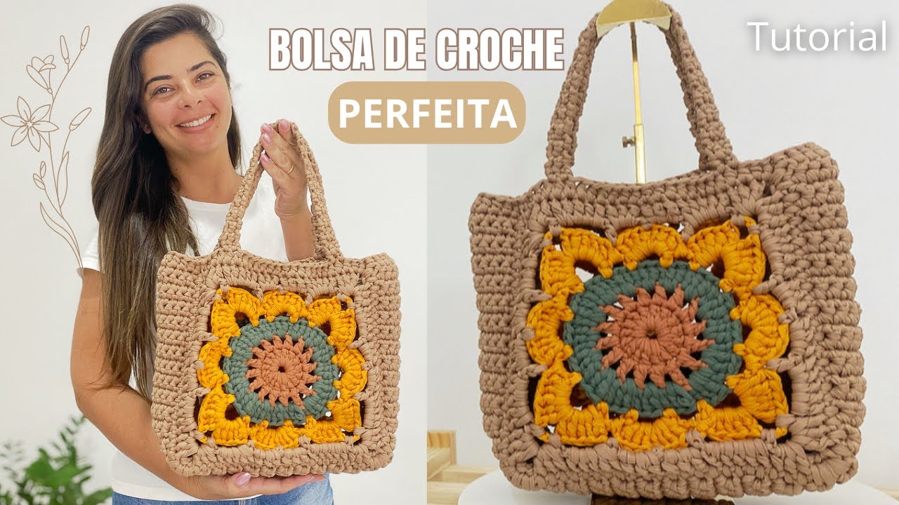 😱🤩VOCÊ PRECISA DESSA BOLSA DE CROCHÊ😍Bag Boho Chic! Linda e Facil um Sucesso