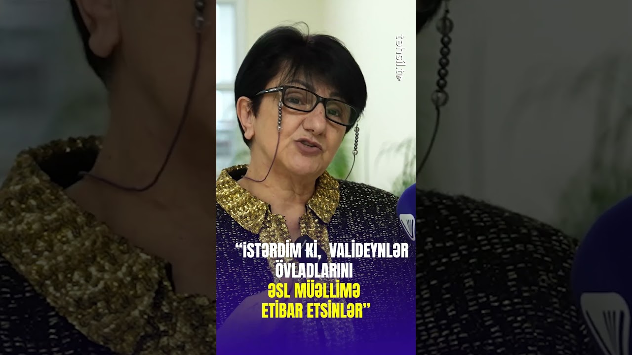 Bu and i&ccedil;məklə deyil... | Əməkdar m&uuml;əllimdən &ccedil;ağırış