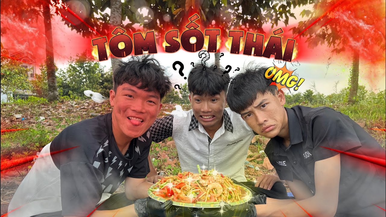 TAM TAI l Thử Thách Làm Tôm Sốt Thái Theo Phong Cách Tam Tai