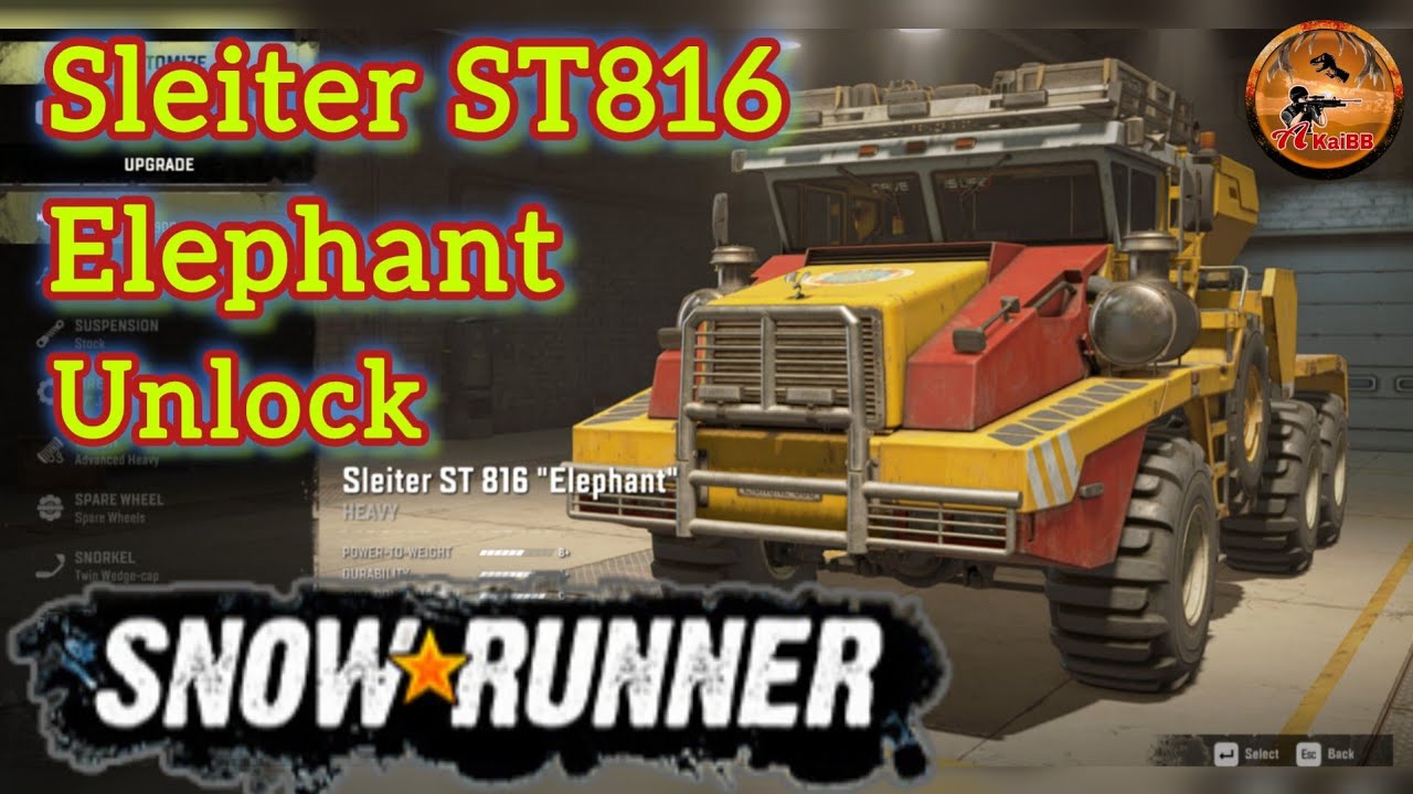 Season 15 Truck Sleiter ST816 Elephant Unlock and Location