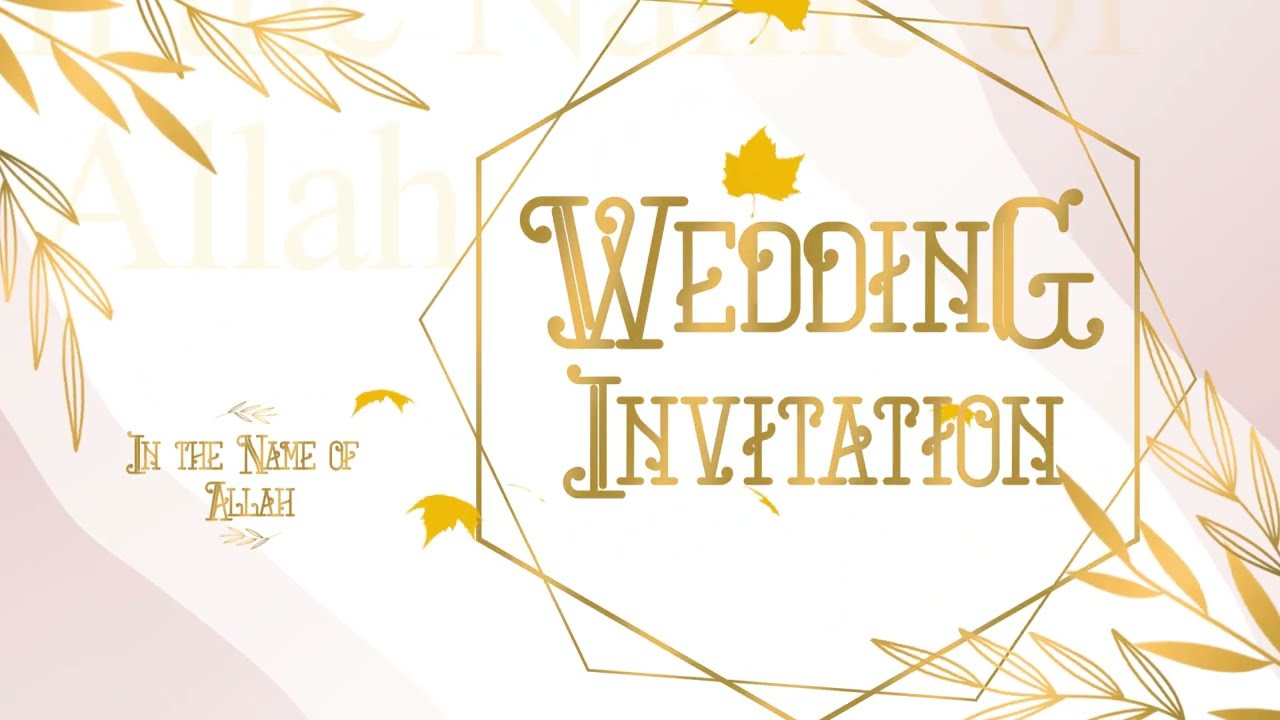 Latest Wedding Invitation Video 2022