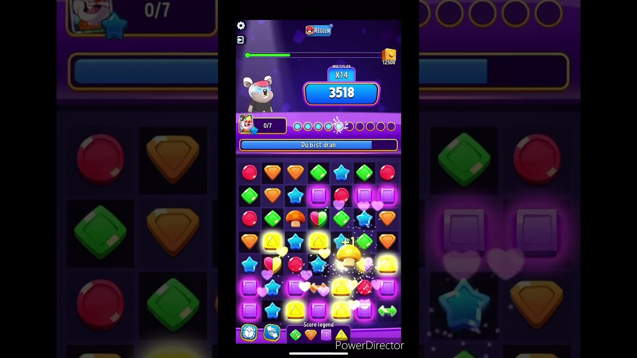 Solo Challenge Multiplier Mushrooms - 12500 Points Perfect Heist Match Masters
