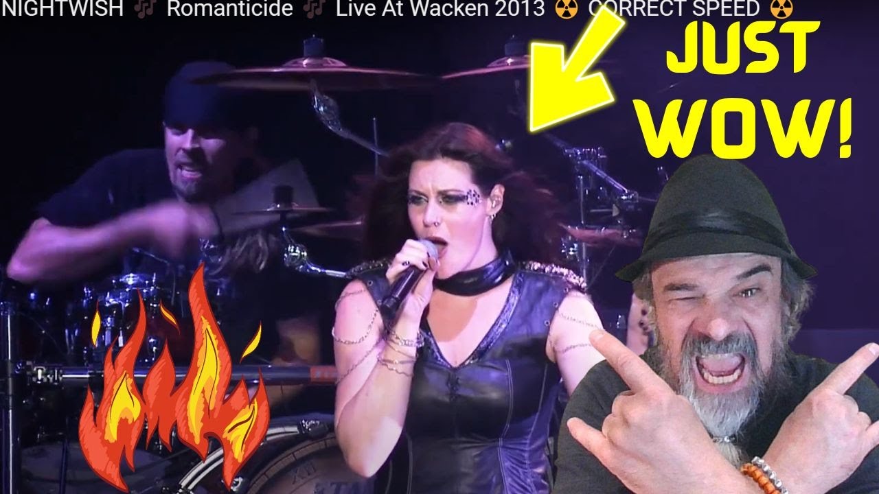 Metal Dude* Musician ( REACTION ) - NIGHTWISH 🎶 Romanticide 🎶 Live At Wacken 2013 ☢️ CORRECT SPEED
