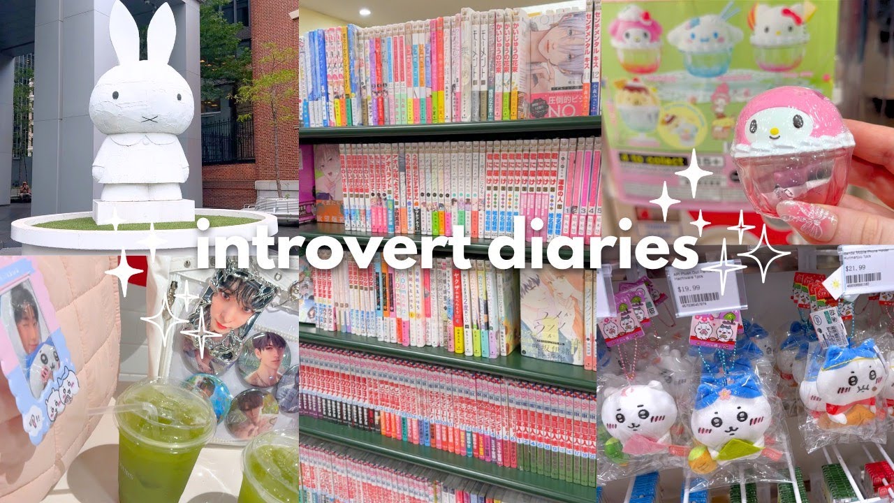 a cozy summer vlog 🍓˚.⋆  exploring nyc, kinokuniya, muji, anime merch, matcha, cozy days in my life
