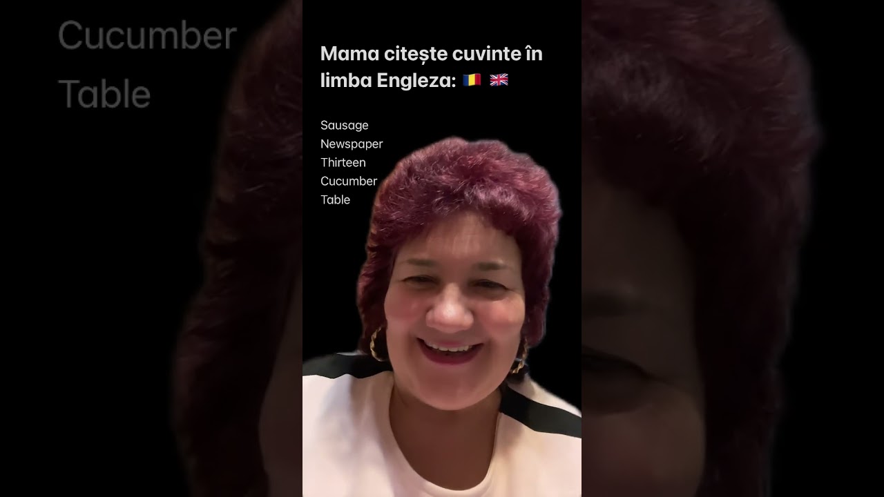 Mama citește cuvinte &icirc;n limba engleză! #english #romanian