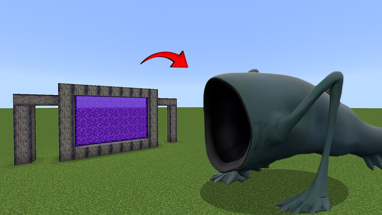 How to make a Portal To Sea Eater in Minecraft Pe 