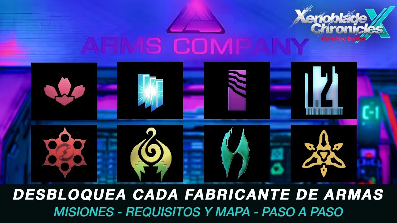 🎮 GUIA Xenoblade Chronicles X: Todos los Fabricantes de Armas y Cómo Conseguirlos