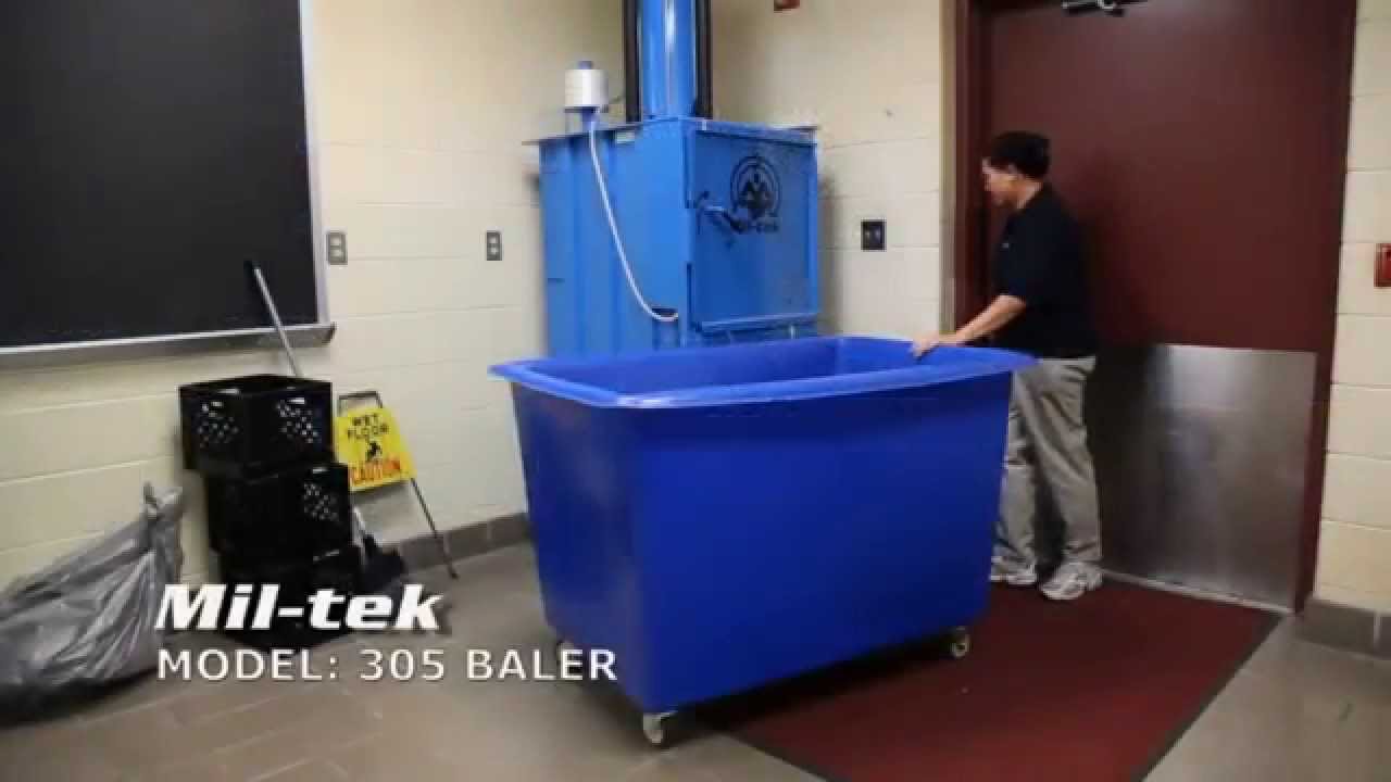 Miltek Baler and Trash Compactor at George Mason High School
