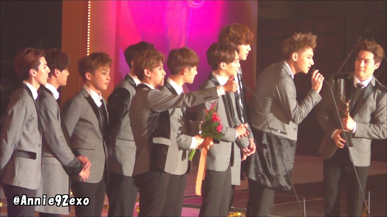 150122 58 EXO 엑소 Baekhyun Kai @ Seoul Music Awards 2015 서울가요대상 artists seat 受賞 speech