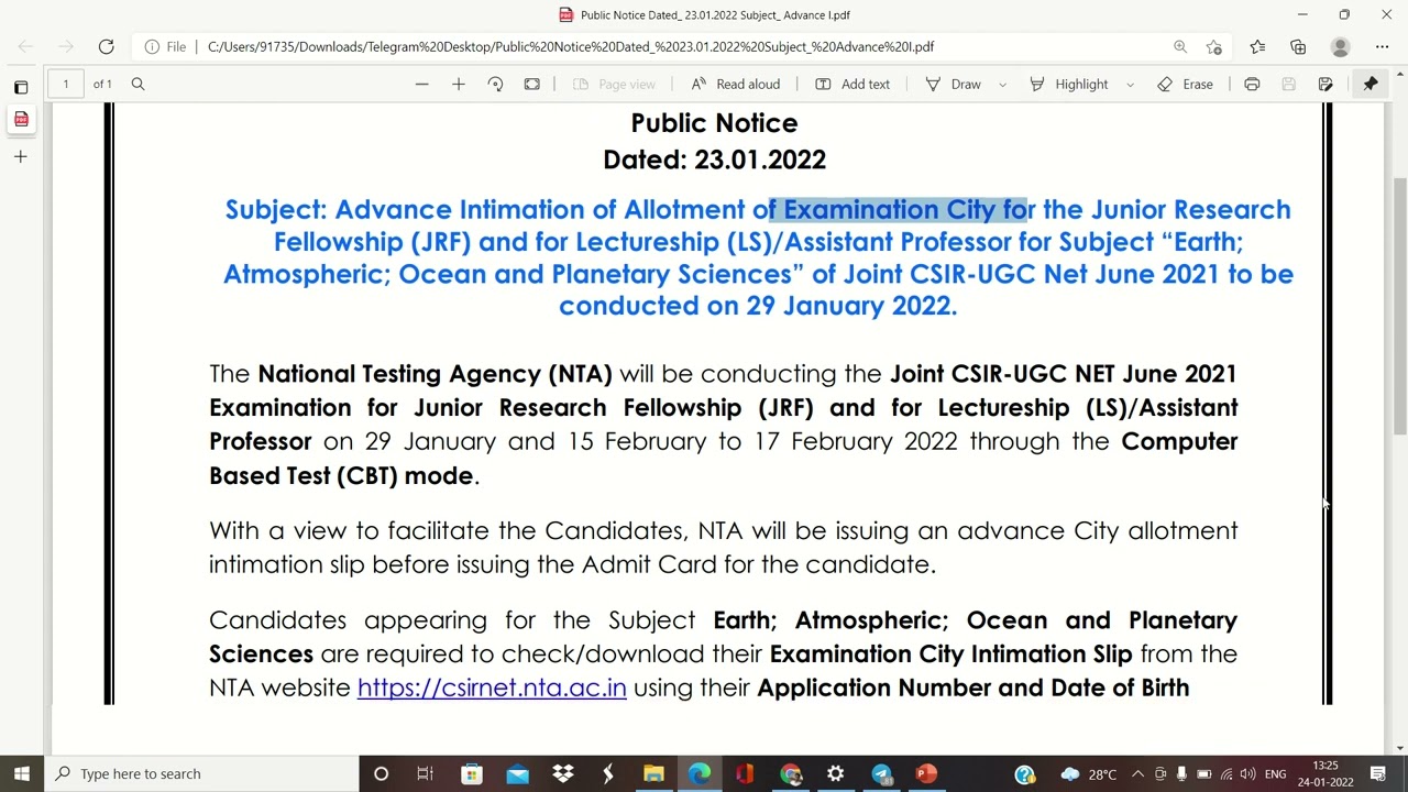 CSIR UPDATE 2022