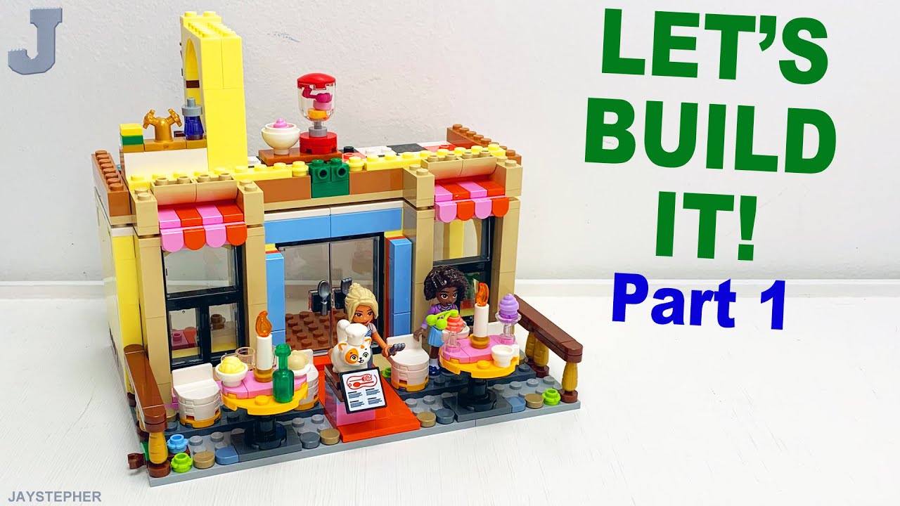 LEGO Friends 2025 Restaurant & Cooking School 42655 Build Part 1