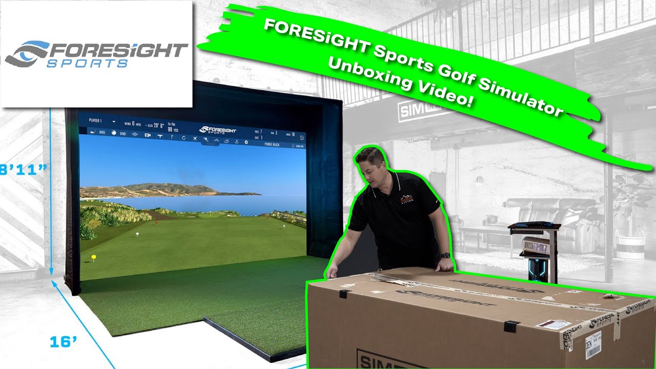 Обзор FORESIGHT SPORTS sim-in-a-box!! (Новый симулятор гольфа для шоурума!!)