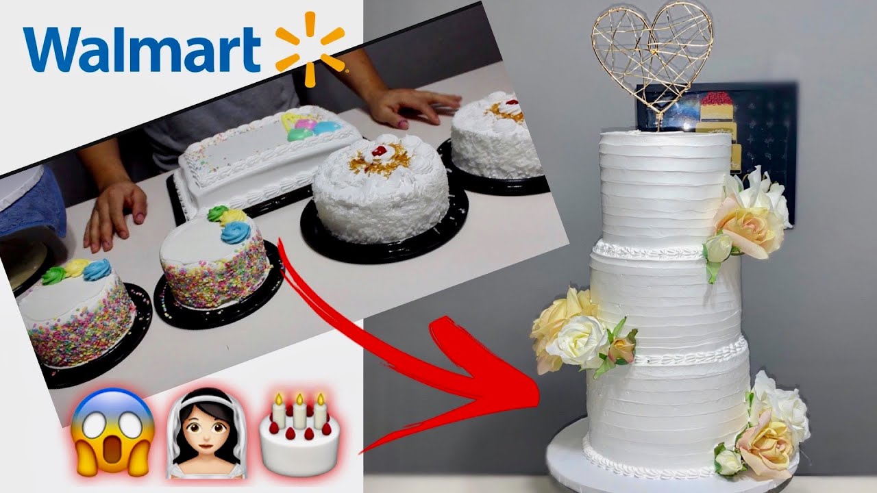 Turning a Store Bought Cake into a WEDDING CAKE!! Convertimos Pastel de Walmart a Pastel de BODA!!