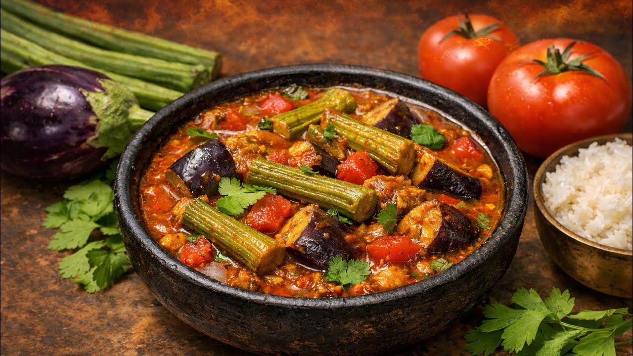 Brinjal-tamato-drumstick curry #food #cooking #drumstick #brinjal #tamato #live 