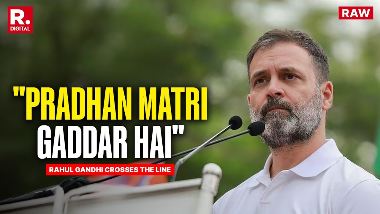 Rahul Gandhi Calls PM Modi Traitor, Says Will Cry On TV