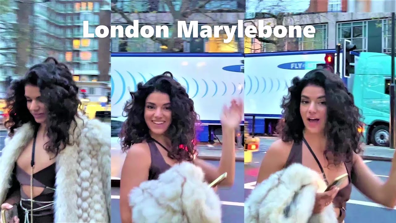 🎄🎅 London Christmas🎄🎅, Marylebone to Baker Street. Sherlock Homles Statue. London Winter Walk. 4K
