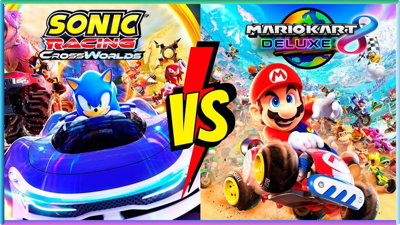 SONIC RACING Vs MARIO KART 🚗 🔥 Qual o melhor ?