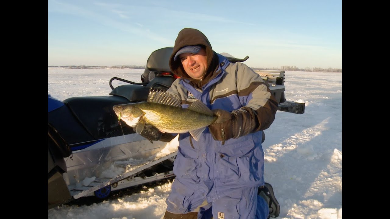 Devils Lake Ice Walleyes