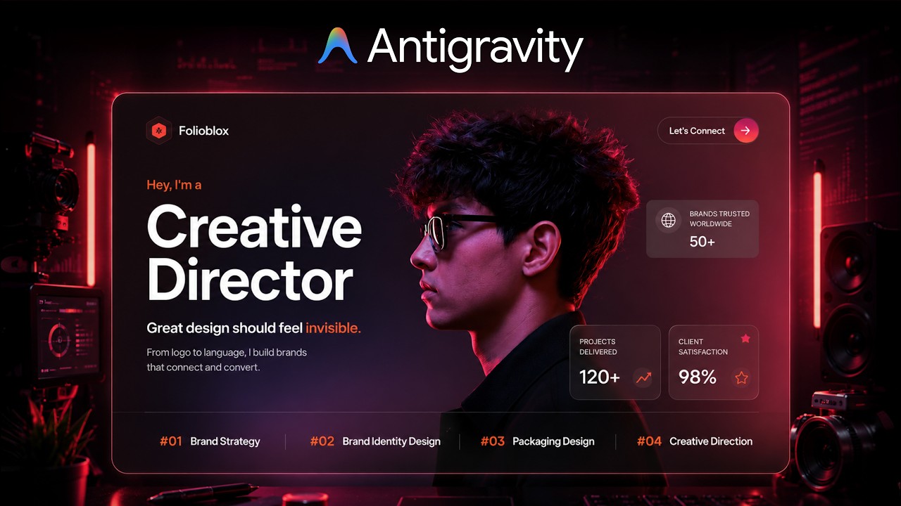 $7000 Portfolio Website With Free AI Tools In 10 Minutes || No Coding