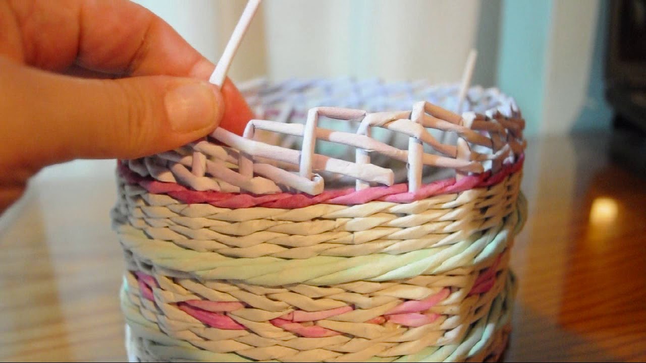 Borde "madera" para una cesta de papel de periódico