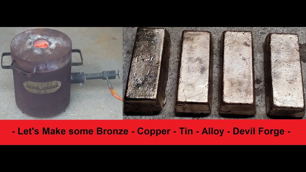 Let's Make Some Bronze - #COPPER - #TIN - #ALLOY -  Devil Forge
