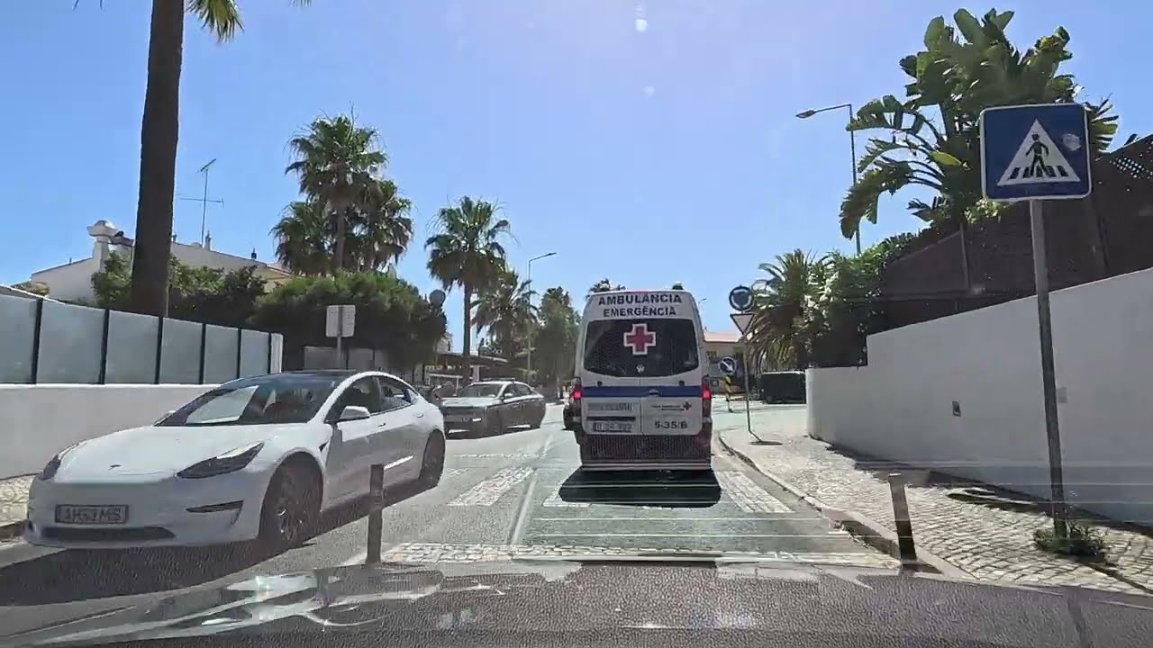 Driving to Albufeira, Portugal