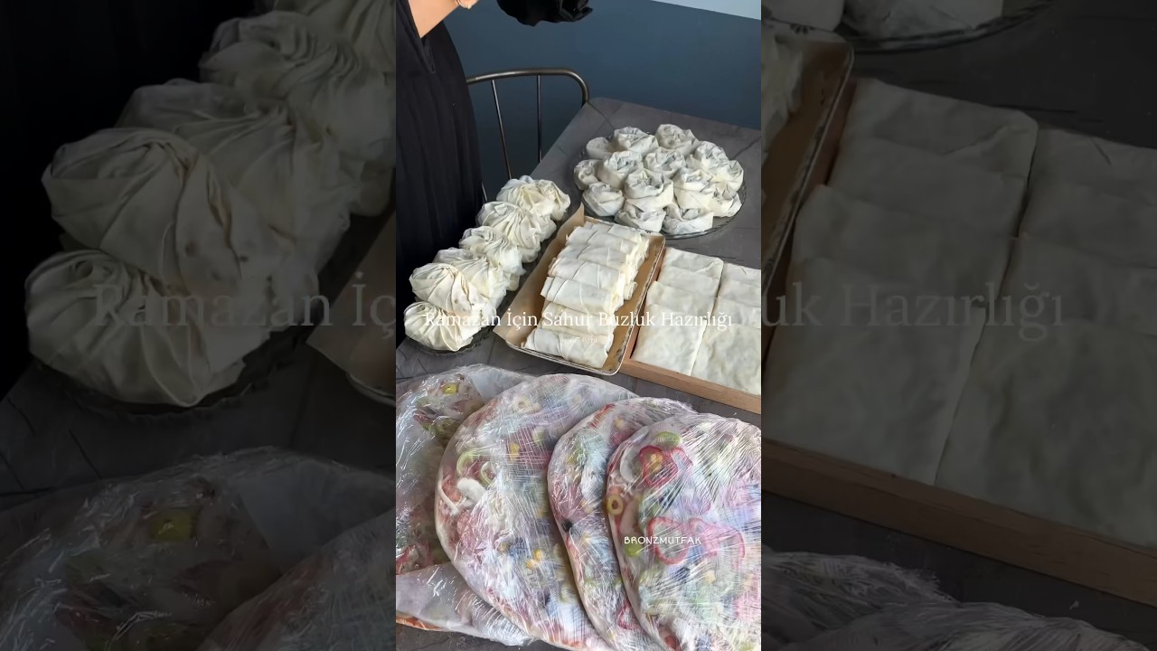 Ramazan i&ccedil;in sahura buzluk stoğu hazırlıyorum. T&uuml;m detaylar instagramda 🫶🏻 İnstagram: Bronzmutfak